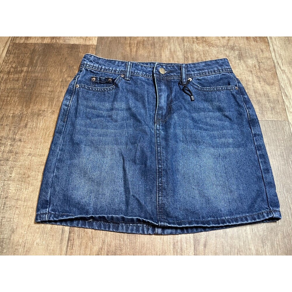 Chouyatou Skirt Womens XS Blue Denim